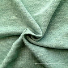 Linen Knitted Heather Grey Fabric (QF14-1591)